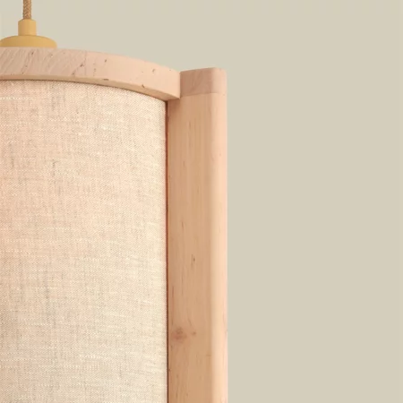 GOOD & MOJO Scandinavische hanglamp Corsica naturel hout