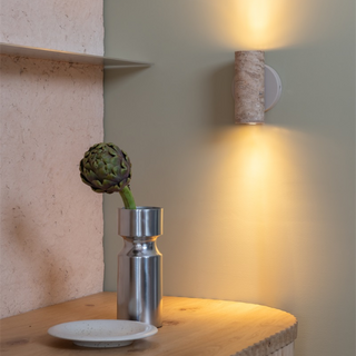 Wandlamp Tivoli 2-lichts travertin zand