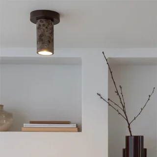 Plafondlamp Tivoli 1-lichts bruin