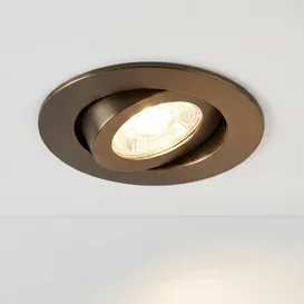 Inbouwspot Hugo 1-lichts Anodic brown kantelbaar