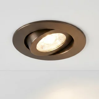 Inbouwspot Hugo 1-lichts Anodic brown kantelbaar