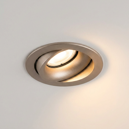 Artdelight Modern Hotel chique inbouwspot Alice 1-lichts champagne rond