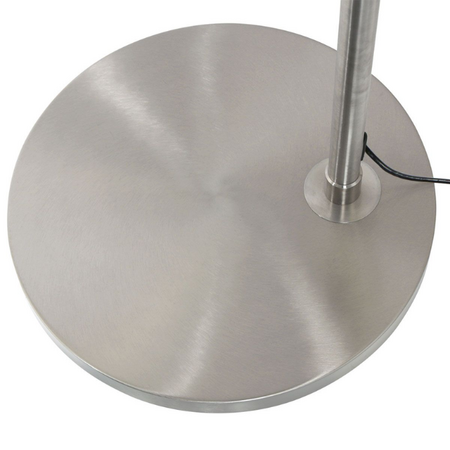 Steinhauer Moderne booglamp Ringlux 1-lichts staal