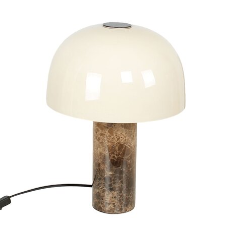 ETH Retro vintage tafellamp Barbara 2-lichts marmer