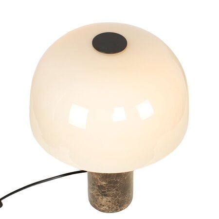 ETH Retro vintage tafellamp Barbara 2-lichts marmer
