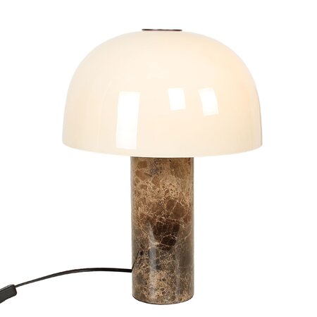 ETH Retro vintage tafellamp Barbara 2-lichts marmer