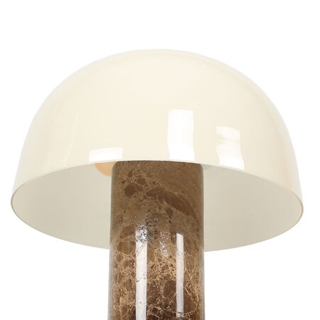 ETH Retro vintage tafellamp Barbara 2-lichts marmer