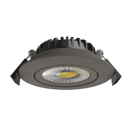 ETH Modern industriële inbouwspot Ronin 1-lichts Anodic brown dim to warm IP44