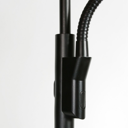 Steinhauer Moderne uplighter Soleil 2 met leeslamp zwart