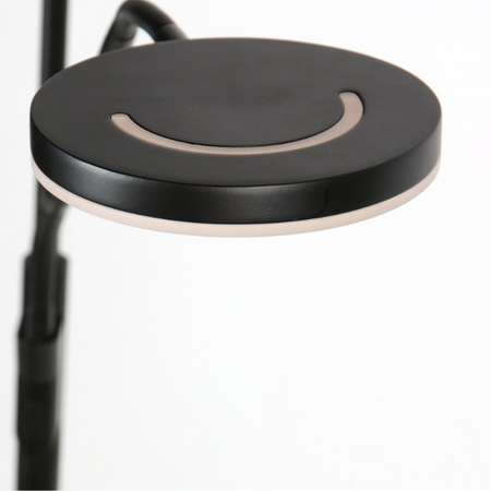 Steinhauer Moderne uplighter Soleil 2 met leeslamp zwart