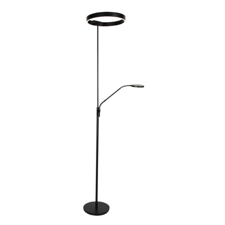 Steinhauer Moderne uplighter Soleil 2 met leeslamp zwart