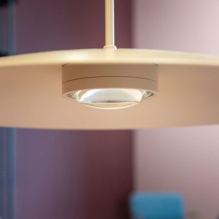 ETH Modern industriële hanglamp Sanne 1-lichts zand dim to warm Ø50 cm