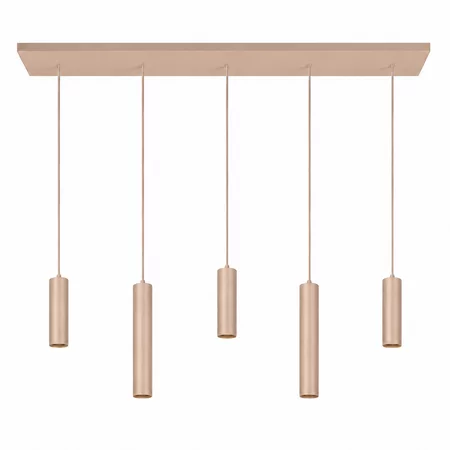 Highlight Modern Scandinavische hanglamp Locarno 5-lichts 110 cm zand
