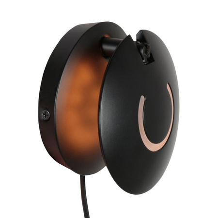 Steinhauer Industriële wandlamp Zenith 2 zwart