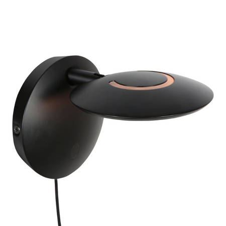 Steinhauer Industriële wandlamp Zenith 2 zwart