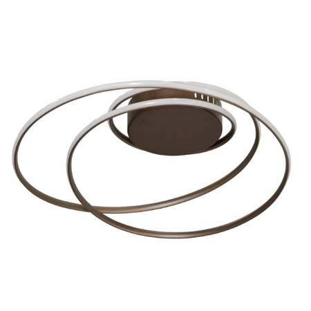 ETH Moderne plafondlamp Evi Anodic Brown 40 cm