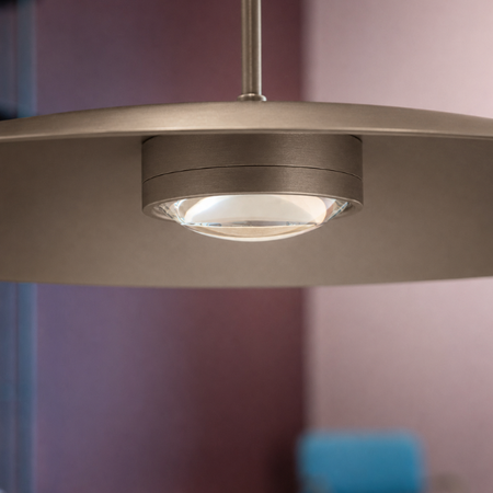 ETH Modern industriële hanglamp Sanne 1-lichts Anodic brown dim to warm Ø40 cm
