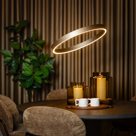 ETH Design Hanglamp Jayden 1 Lichts Champagne Ø60 cm