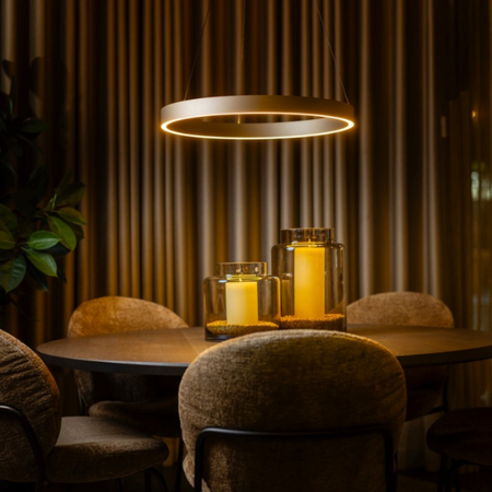 ETH Design Hanglamp Jayden 1 Lichts Champagne Ø60 cm