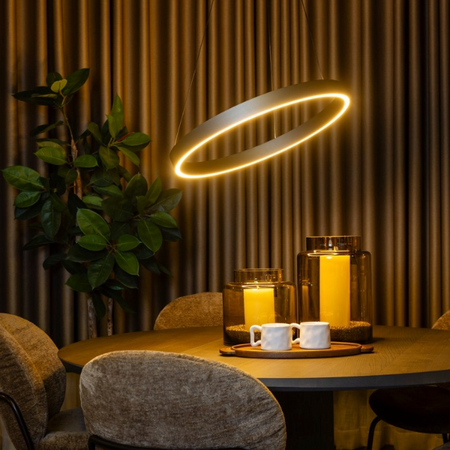 ETH Design Hanglamp Jayden 1 Lichts Champagne Ø60 cm