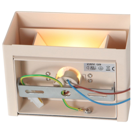 Steinhauer Moderne wandlamp Muro 1-lichts crème
