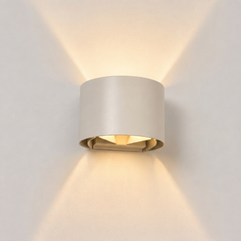 Wandlamp Muro 1-lichts rond crème