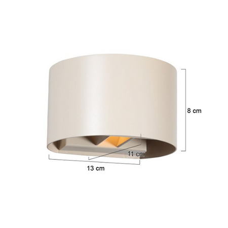 Steinhauer Moderne wandlamp Muro 1-lichts rond crème
