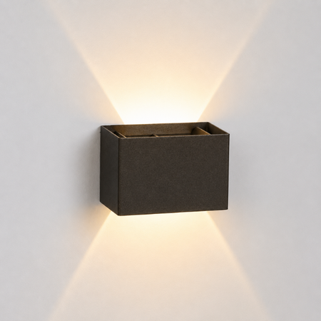Steinhauer Modern industriële wandlamp Muro 1-lichts rechthoekig cacao