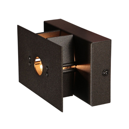 Steinhauer Modern industriële wandlamp Muro 1-lichts rechthoekig cacao