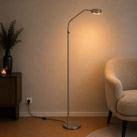Leeslamp Soleil 2 staal