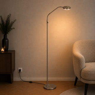 Leeslamp Soleil 2 staal
