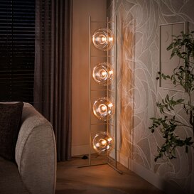 Vloerlamp Sorro 4-lichts Beige