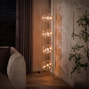 BelaLuz Moderne vloerlamp Sorro 4-lichts Beige