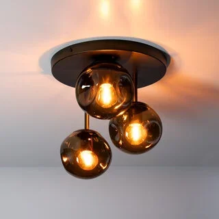 Plafondlamp Soraya 3-lichts Sienna brown