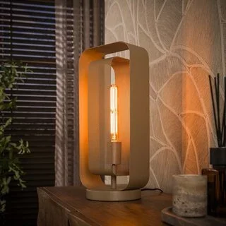 Tafellamp Echo 1-lichts beige