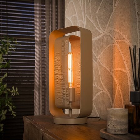 BelaLuz Moderne tafellamp  Echo 1-lichts beige