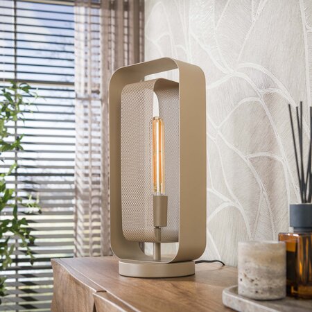 BelaLuz Moderne tafellamp  Echo 1-lichts beige