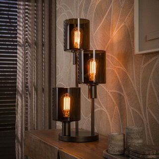 Tafellamp Calore 3-lichts Sienna brown