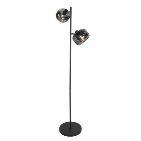 Steinhauer Moderne vloerlamp Tenebris 2-lichts smoke glas