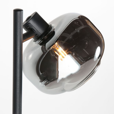 Steinhauer Moderne vloerlamp Tenebris 2-lichts smoke glas