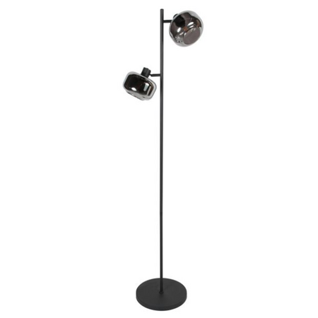 Steinhauer Moderne vloerlamp Tenebris 2-lichts smoke glas