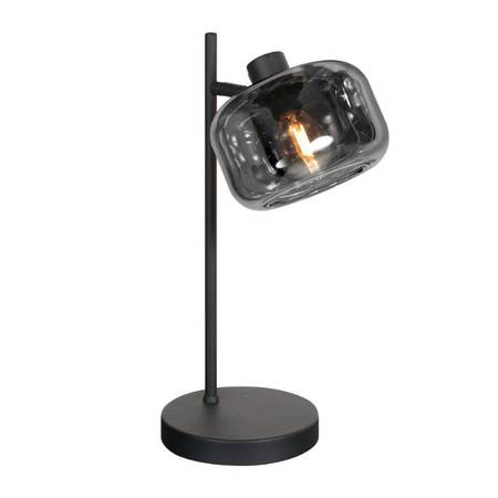 Steinhauer Moderne tafellamp Tenebris 1-lichts smoke glas