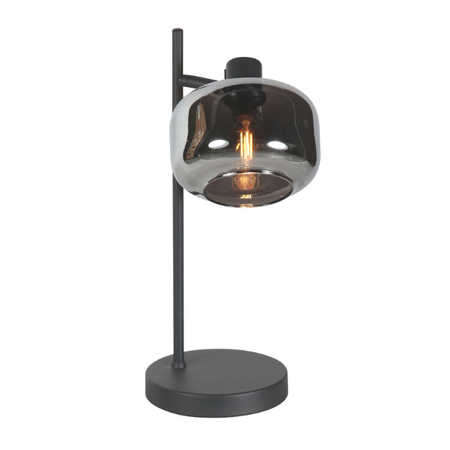 Steinhauer Moderne tafellamp Tenebris 1-lichts smoke glas