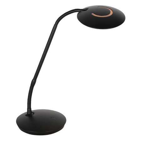 Steinhauer Moderne tafellamp Zenith 2 zwart met afstandsbediening
