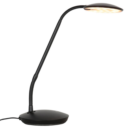 Steinhauer Moderne tafellamp Zenith 2 zwart met afstandsbediening