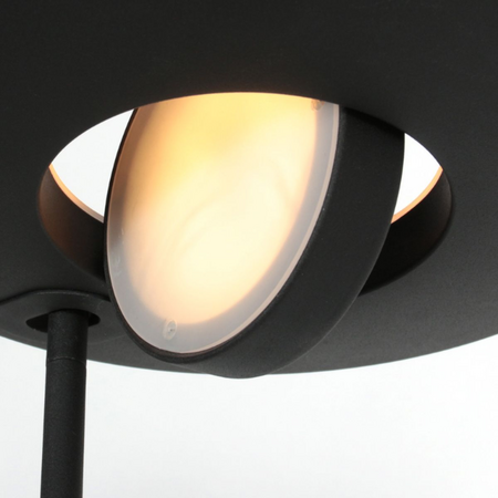 Steinhauer Moderne Uplighter Zenith 2 met leesarm en afstandsbediening zwart