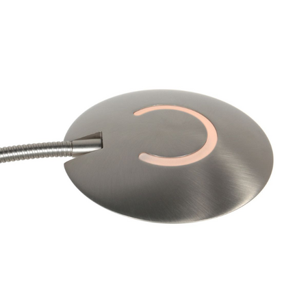 Steinhauer Moderne vloerlamp Zenith 2 staal met afstandsbediening