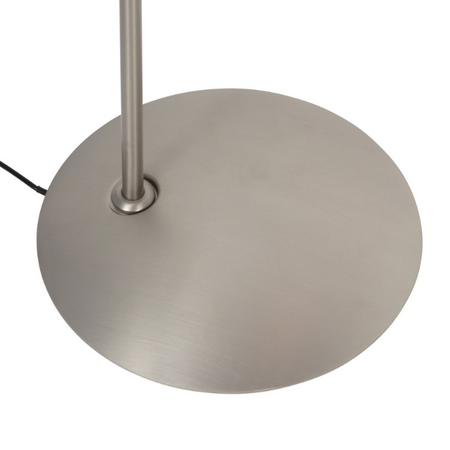 Steinhauer Moderne vloerlamp Zenith 2 staal met afstandsbediening