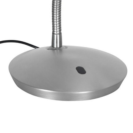 Steinhauer Moderne tafellamp Zenith 2 staal met afstandsbediening
