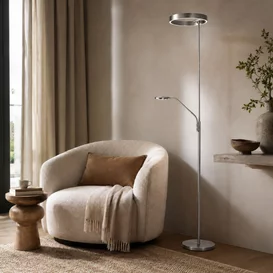Vloerlamp Soleil2 2-lichts LED staal